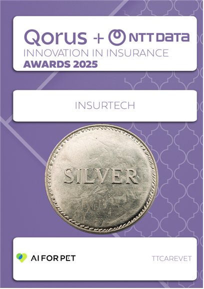 에이아이포펫, 2025 Qorus Innovation in Insurance Awards에서Insurtech 부문 실버상 수상