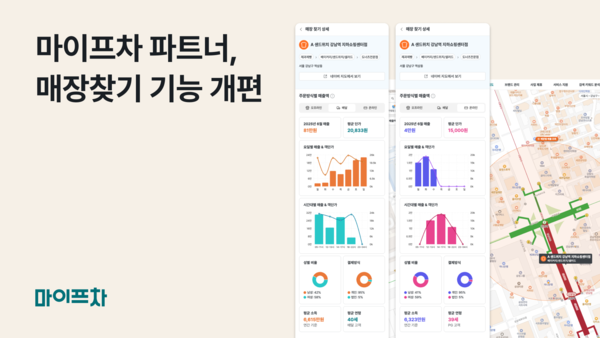 마이프차, 매장찾기 기능 전면 개편… 채널별 매출·소비자 정보 한 번에 분석