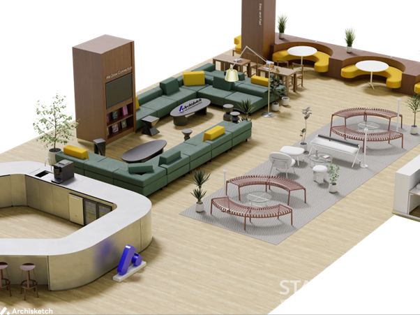 3D 인테리어 솔루션 아키스케치를 활용해 디자인한 아키스케치 성수오피스