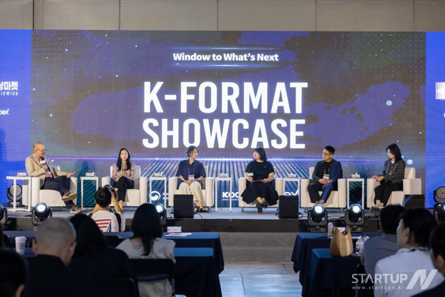 BCWW B홀 마켓스테이지 K-포맷 쇼케이스 패널토크, 에드 월러(Ed Waller), CJ ENM, KBS미디어, 스튜디오 씨알, 빅인스퀘어, 넥스트키(왼쪽부터)