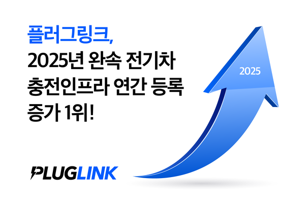 플러그링크, 2025년 완속 전기차 충전기 등록 증가 1위 기록