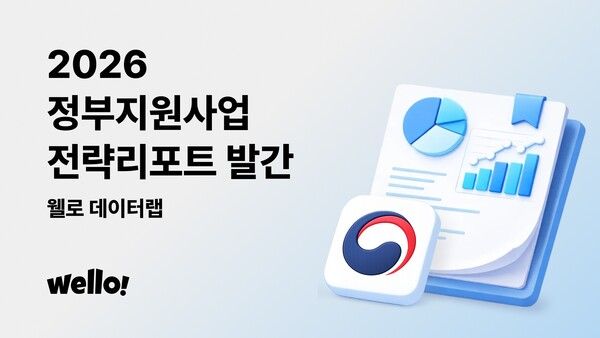 웰로, ‘2026 정부지원사업 전략 리포트’ 공개… AI·딥테크·지역정책 흐름 한눈에