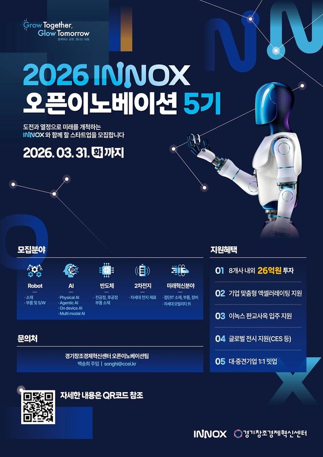 ‘2026 INNOX 오픈이노베이션 5기’ 모집 포스터