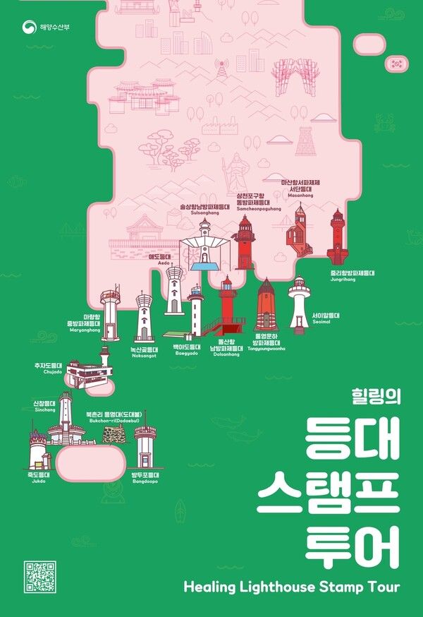 힐링의 등대스탬프투어 포스터. (제공= 한국항로표지기술원)
