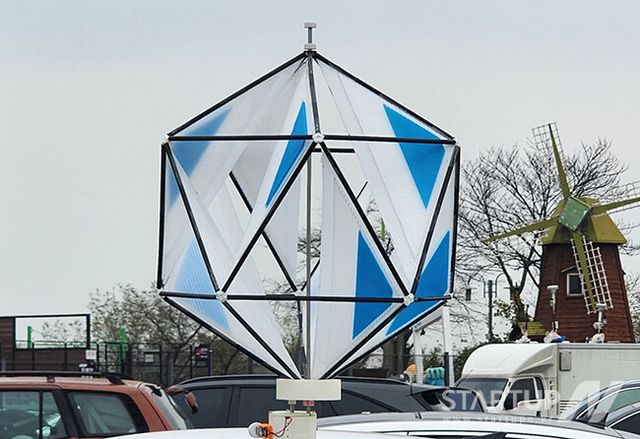 지오윈드가 개발한 풍력발전 날개.(사진=지오윈드 제공)