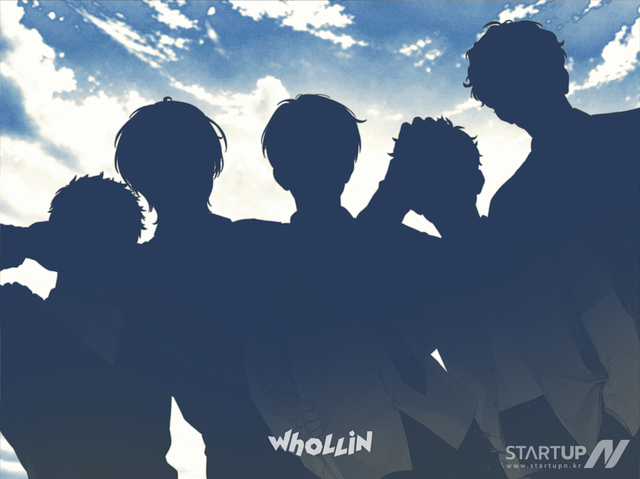 WhOLLiN 5인 실루엣 일러스트 이미지