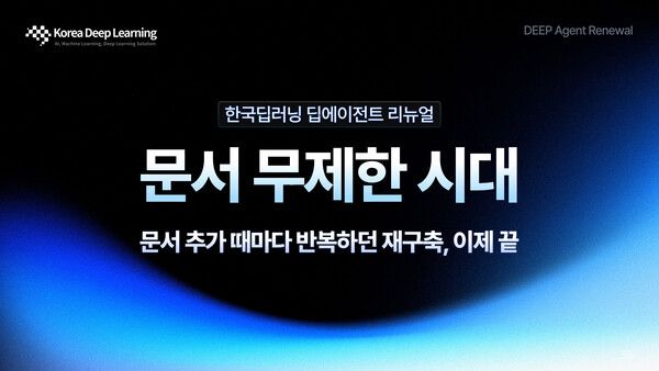 한국딥러닝, 문서 AI ‘딥에이전트’ 리뉴얼…문서 종류·업무 기준 직접 설정