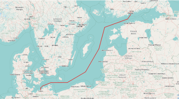 핀란드와 독일을 잇는 C-라이언 루트 ⓒ데일리포스트=이미지 제공/
