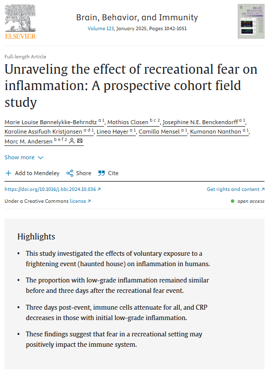 ⓒ데일리포스트=이미지 제공/Brain, Behavior, and Immunity