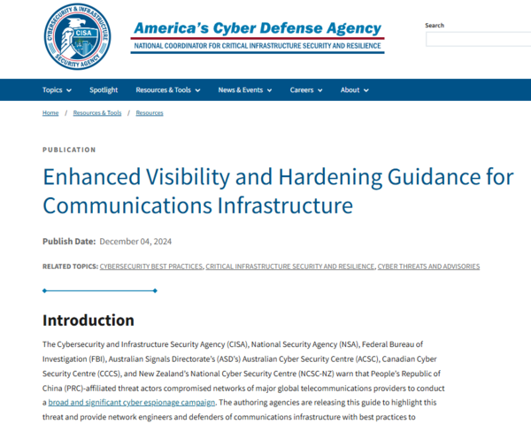 ⓒ데일리포스트=이미지 제공/CISA 홈페이지