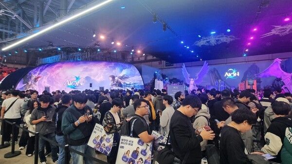 ⓒ데일리포스트=엔씨소프트 부스 이미지 출처 / 곽민구 기자