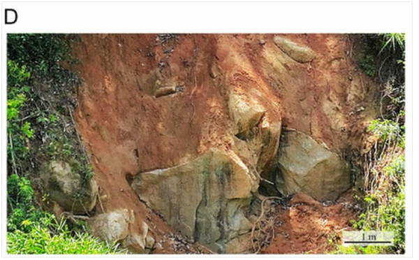 크레이터 가장자리 단면의 파쇄 구조.&nbsp;&nbsp;ⓒ데일리포스트=이미지 제공/Matter and Radiation at Extremes