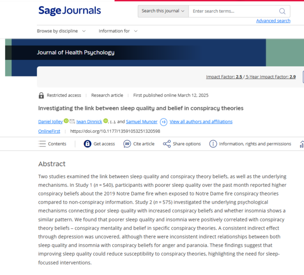 ⓒ데일리포스트=이미지 제공/Journal of Health Psychology