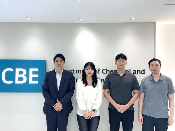 (왼쪽부터) 박지민 교수, 이명은 박사과정, 이재웅 박사과정, 김지한 교수&nbsp;&nbsp;ⓒ데일리포스트=이미지 제공/KAIST