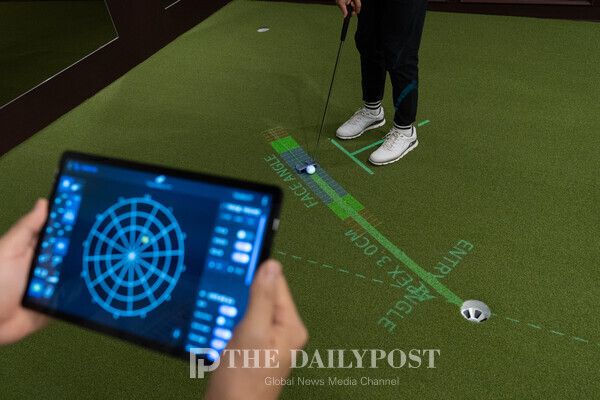 투어펏 AI 시스템이 분석한 퍼팅 최적 경로