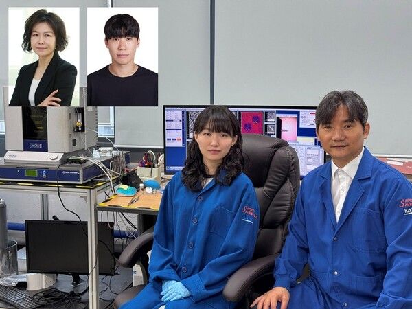 (왼쪽부터) 신소재공학과 박상희 교수, 박성환 박사과정 학생, 공채원 박사과정 학생, 홍승범 교수&nbsp;ⓒ데일리포스트=이미지 제공/KAIST