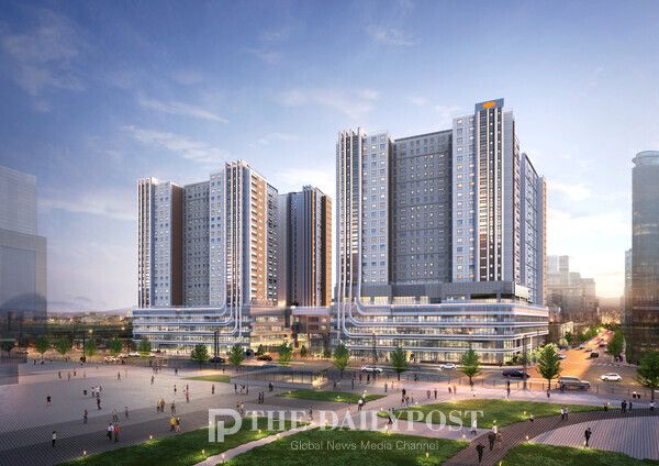 ©데일리포스트=e편한세상 동대구역 센텀스퀘어_투시도 / DL이앤씨 제공