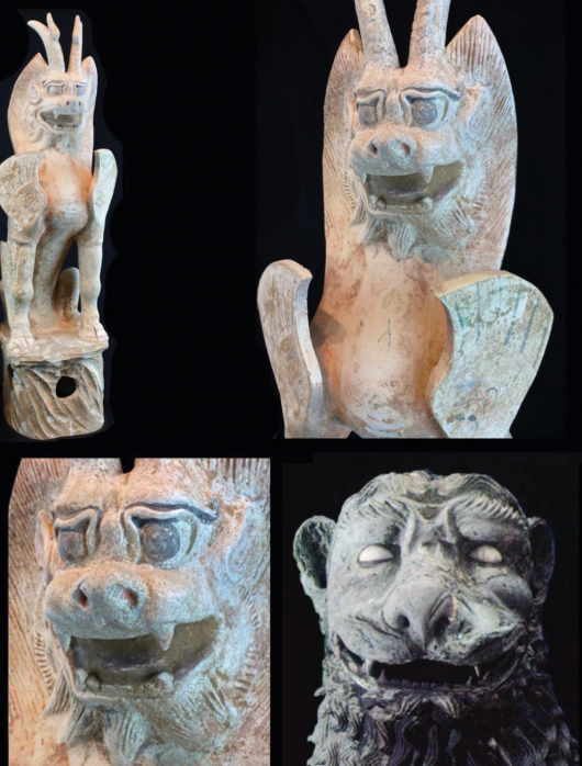 당나라 수호상 '진묘수'&nbsp;특히 주둥이 부분에서 베네치아 ‘사자상’과 유사한 특징이 나타난다. ⓒ데일리포스트=이미지 제공/Antiquity