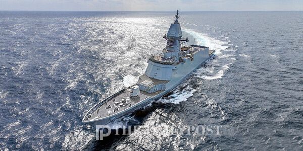 ©데일리포스트=울산급 Batch-Ⅲ 호위함 시운전 장면