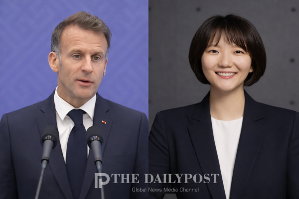 ©데일리포스트=사진 좌측 에마뉘엘 마크롱 프랑스 대통령-최수연 네이버 대표 / DB 편집
