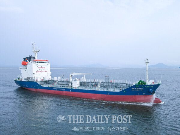 ©데일리포스트=SK오션플랜트가 2020년 인도한 3990DWT급 SUS Chemical Tanker