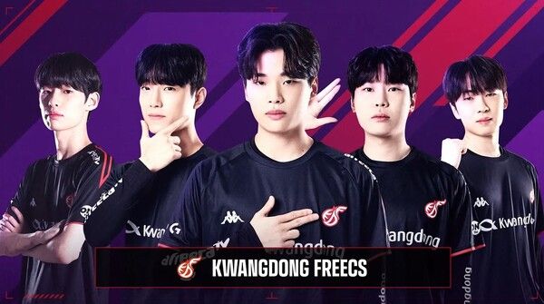 ©AP신문(AP뉴스)/ 이미지 제공 = 크래프톤 ▲광동 프릭스 선수단