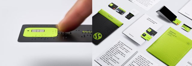 ©AP신문(AP뉴스)/ 이미지 제공 = 신한카드 ▲유니버셜카드 점자카드