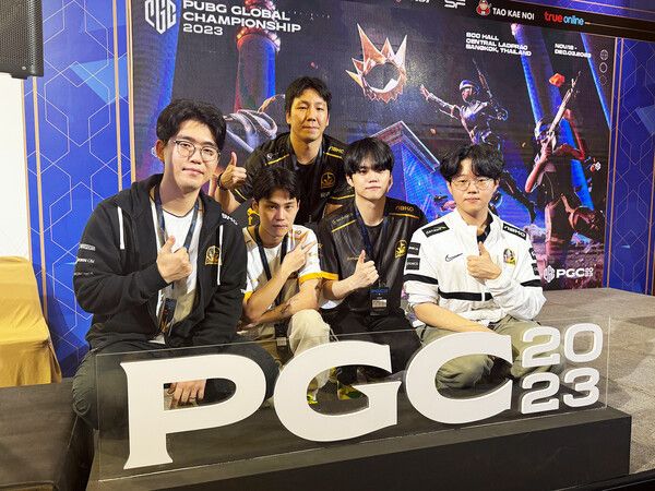 ©AP신문(AP뉴스)/ 이미지 제공 = 크래프톤 ▲PGC 2023 우승팀 다나와 이스포츠 선수단