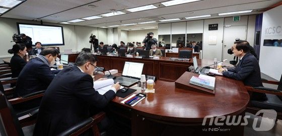 AP신문 미디어동향 1월 2주 ⓒAP신문(AP뉴스) / 방송통신심의위원회 회의 모습