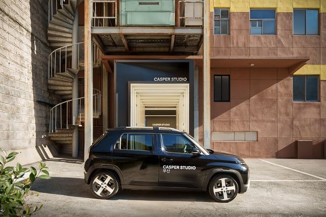 ©AP신문(AP뉴스)/ 이미지 제공 = 현대자동차 ▲‘캐스퍼 스튜디오 부산’ 비대면 시승 차량의 모습