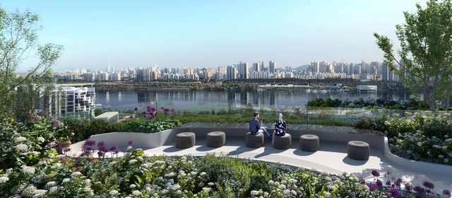 ©AP신문(AP뉴스)/ 이미지 제공 = 삼성물산 건설부문 ▲루프탑에서 바라본 한강 조망