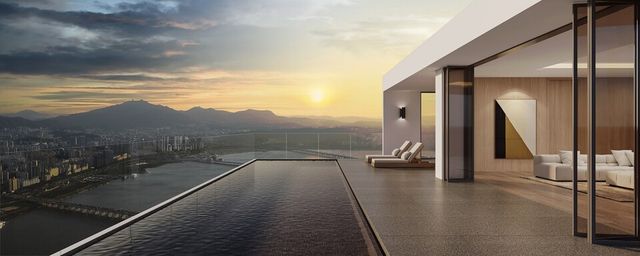 ©AP신문(AP뉴스)/ 이미지 제공 = 삼성물산 건설부문 ▲최상의 한강뷰가 펼쳐진 게스트 하우스 '글로우 스테이'