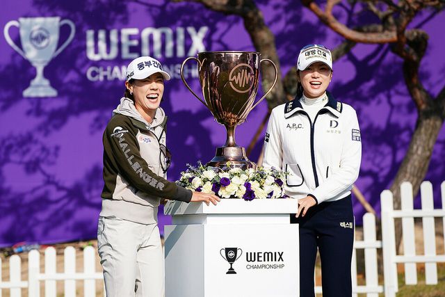 ©AP신문(AP뉴스)/이미지 제공 = 위메이드 ▲위믹스 포인트 랭킹 9위인 김민선7 프로는 ‘위믹스 챔피언십 2025’ 첫날 매치 플레이 대진 상대로 박주영 프로를 지목했다. 두 선수는 15일 오전 11시 7분 티오프에 나선다.