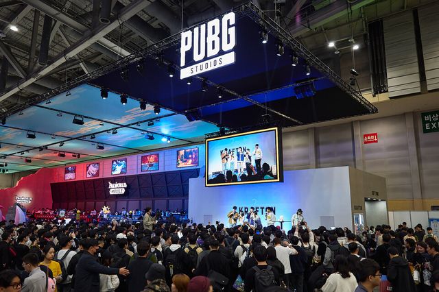 ©AP신문(AP뉴스)/이미지 제공 = 크래프톤 ▲‘펍지' 지스타 2025 현장 부스