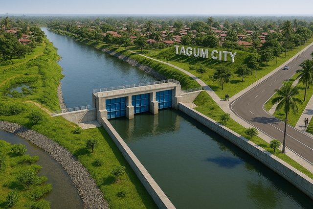 ©AP신문(AP뉴스)/이미지 제공 = HJ중공업 ▲따굼 홍수조절사업 조감도