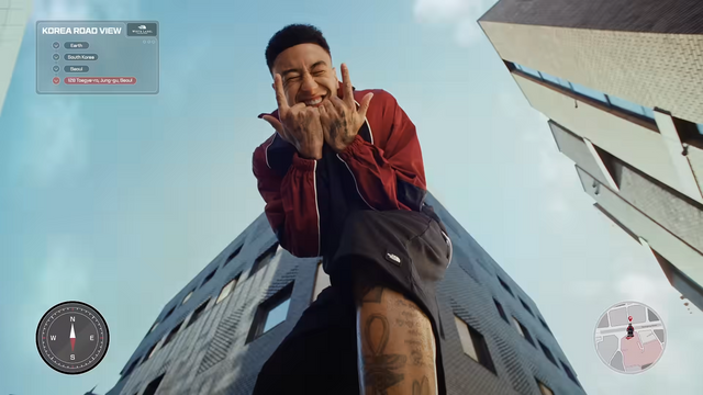 [AP신문 광고평론 No.1238]&nbsp; ​​​​​​​장난기 많은 모습의 린가드. 사진 노스페이스 유튜브 캡처ⓒAP신문(AP뉴스)