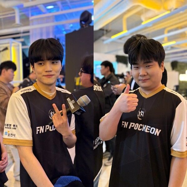 ⓒAP신문(AP뉴스)/ 박수연 기자 =&nbsp;▲'이노닉스' 나희주(왼쪽), '제니스' 이재성 선수