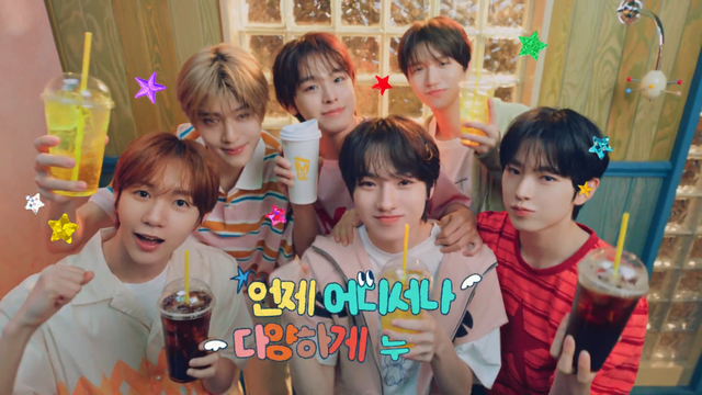 [AP신문 광고평론 No.1255]&nbsp; 아이돌그룹 엔시티 위시가 새롭게 메가커피 모델로 발탁됐다. 사진 메가MGC커피 유튜브 캡처ⓒAP신문(AP뉴스)