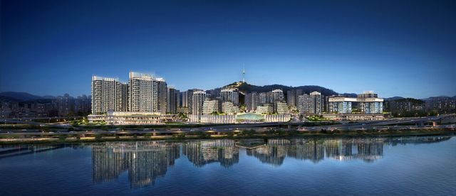 ©AP신문(AP뉴스)/이미지 제공 = DL이앤씨 ▲‘아크로 한남' 단지 투시도