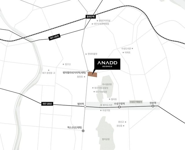 ©AP신문(AP뉴스)/이미지 제공 = 포스코이앤씨 ▲'어나드범어' 위치도