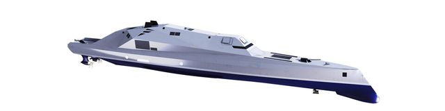 ©AP신문(AP뉴스)/이미지 제공 = 한화오션 ▲전기추진체계, 통합마스트, 첨단함형, 통합네트워크, 스마트 함교, 병력절감 스마트함정 등의 미래 기술이 적용된 미래형 구축함 조감도