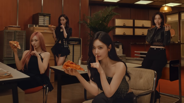 [AP신문 광고평론 No.1287]&nbsp; 그룹 에스파가 노모어피자 전속 모델로 발탁됐다. 사진 노모어피자 유튜브 캡처ⓒAP신문(AP뉴스)