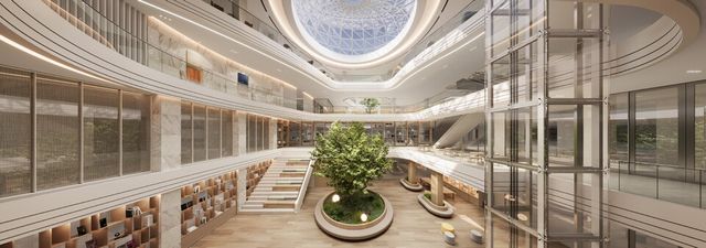 ©AP신문(AP뉴스)/이미지 제공 = 삼성물산 건설부문 ▲래미안 루미원 아트리움 커뮤니티 (지하)