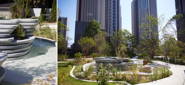 ©AP신문(AP뉴스)/이미지 제공 = 롯데건설 ▲그린바이그루브(GREEN X GROOVE) 정원 디자인