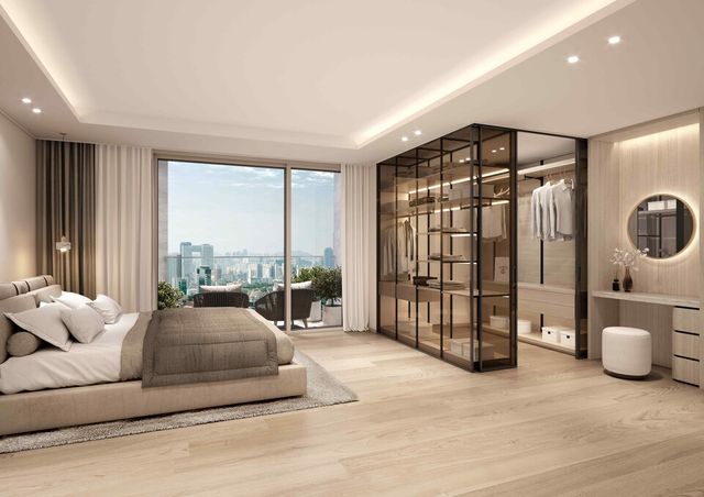 ©AP신문(AP뉴스)/이미지 제공 = 삼성물산 건설부문 ▲래미안 루미원 99A 침실과 프라이빗 테라스