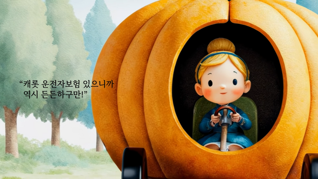 [AP신문 광고평론 No.1325]&nbsp; ​​​​​​​동화 '신데렐라'를 통해 캐롯 운전자보험의 필요성을 알린다. 사진 캐롯손해보험 유튜브 캡처ⓒAP신문(AP뉴스)