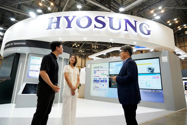 ©AP신문(AP뉴스)/이미지 제공 = 효성그룹 ▲효성중공업 2025 기후산업국제박람회(WCE) 부스