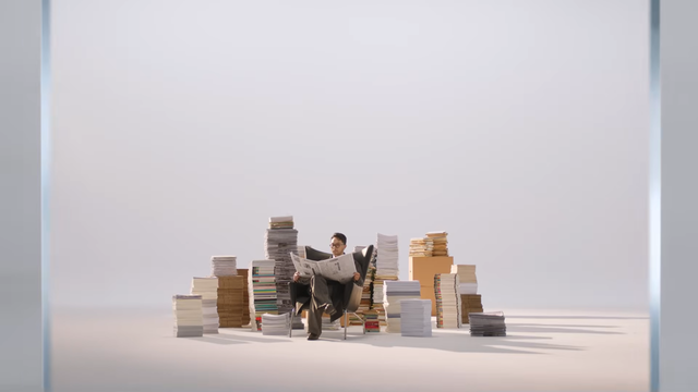 [AP신문 광고평론 No.1487]&nbsp; ​​​​​​​한솔제지를 표현했다. 사진 한솔그룹 유튜브 캡처ⓒAP신문(AP뉴스)