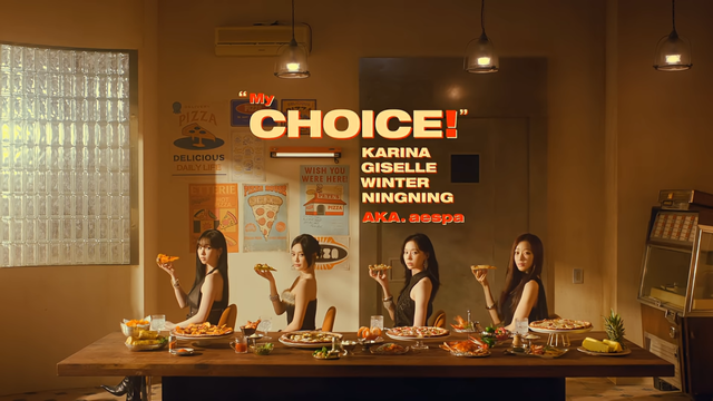 [AP신문 광고평론 No.1476]&nbsp; 노모어피자가 '에스파 멤버들의 피자 추격전' 광고를 공개했다. 사진 노모어피자 유튜브 캡처ⓒAP신문(AP뉴스)