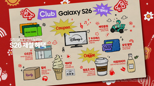 [AP신문 광고평론 No.1499]&nbsp;​​​​​​​SKT의 갤럭시 S26 시리즈 구매 혜택. 사진 SKT 유튜브 캡처ⓒAP신문(AP뉴스)